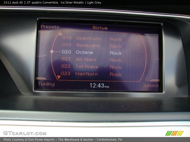Ice Silver Metallic / Light Grey 2011 Audi A5 2.0T quattro Convertible