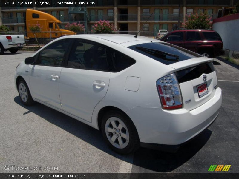 Super White / Dark Gray 2009 Toyota Prius Hybrid
