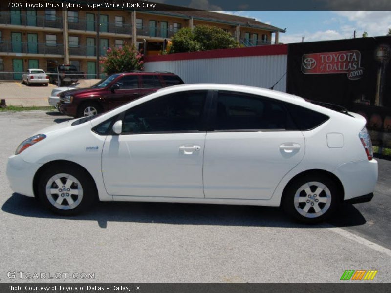 Super White / Dark Gray 2009 Toyota Prius Hybrid