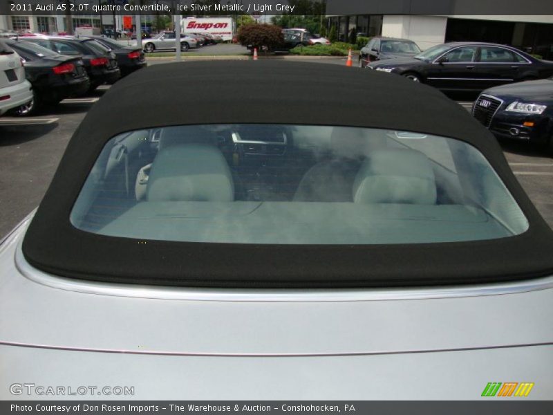 Ice Silver Metallic / Light Grey 2011 Audi A5 2.0T quattro Convertible