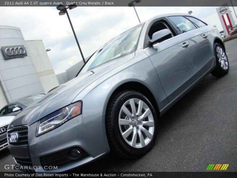 Quartz Grey Metallic / Black 2011 Audi A4 2.0T quattro Avant