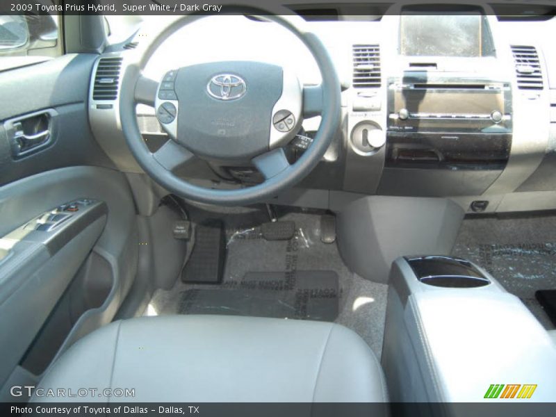 Super White / Dark Gray 2009 Toyota Prius Hybrid