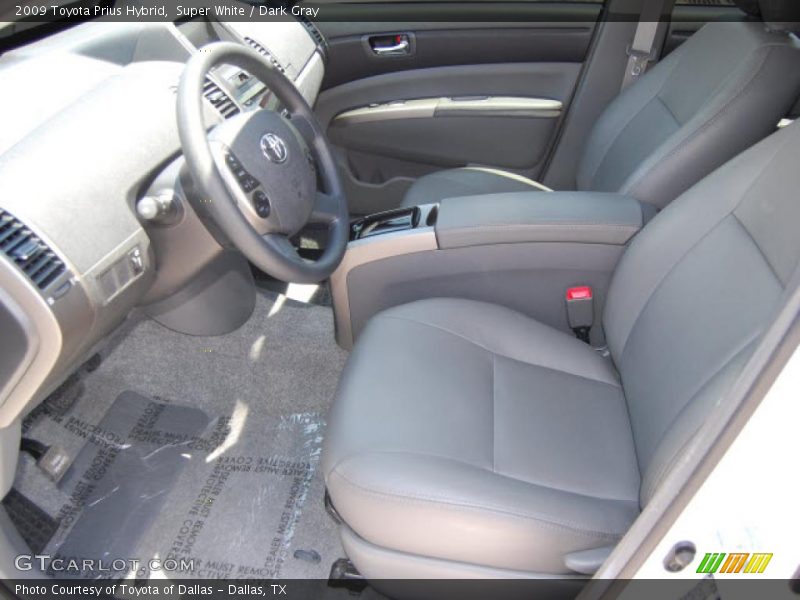 Super White / Dark Gray 2009 Toyota Prius Hybrid