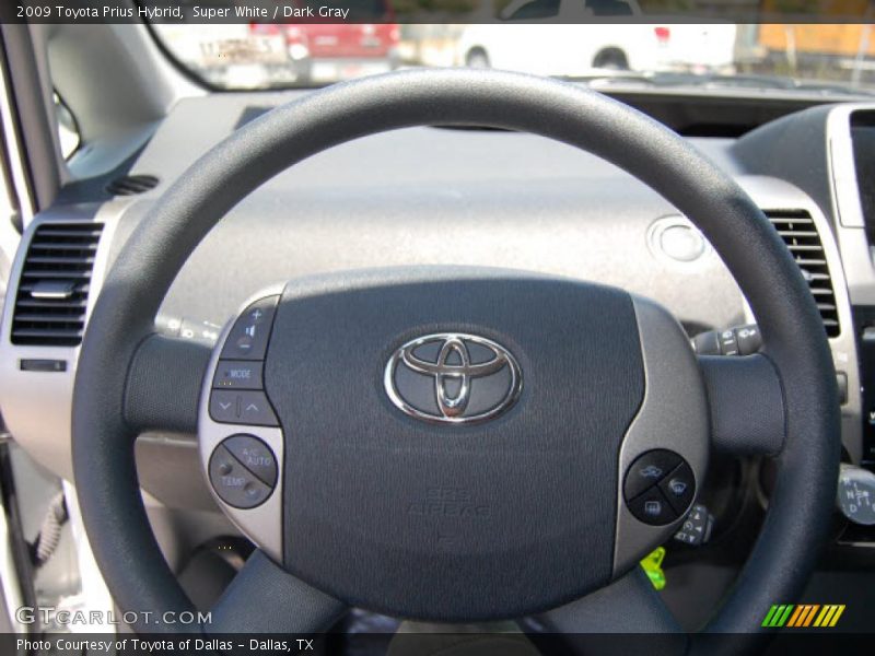 Super White / Dark Gray 2009 Toyota Prius Hybrid