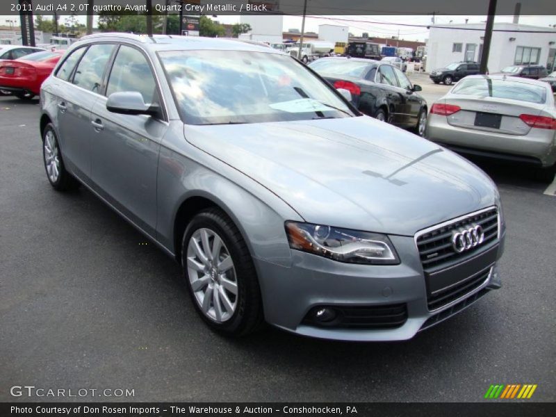 Quartz Grey Metallic / Black 2011 Audi A4 2.0T quattro Avant