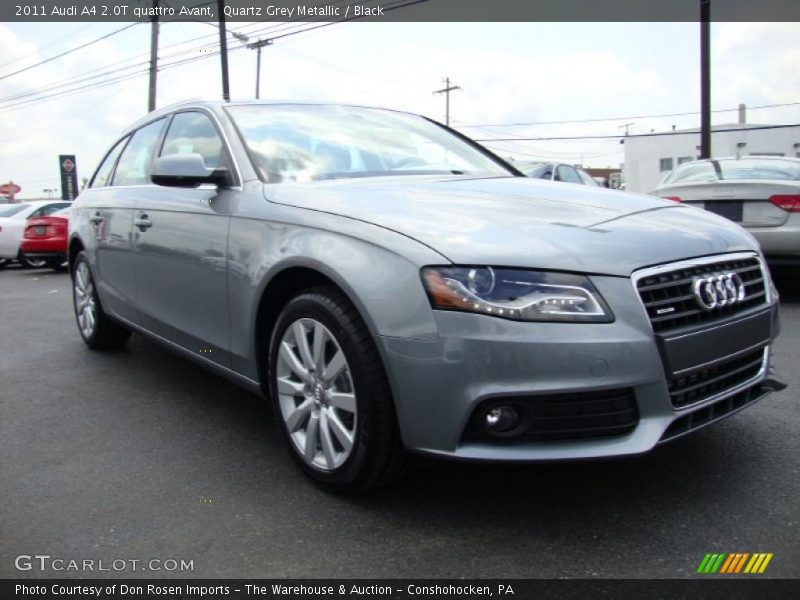 Quartz Grey Metallic / Black 2011 Audi A4 2.0T quattro Avant