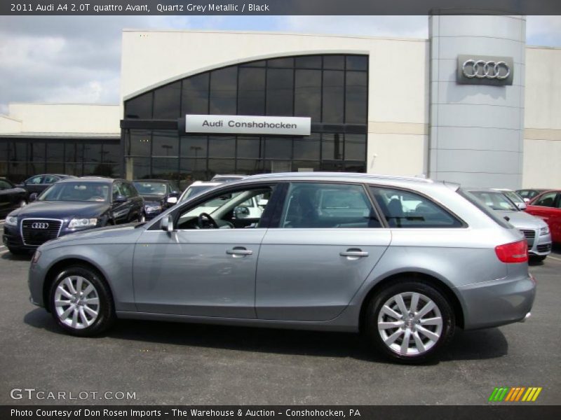 Quartz Grey Metallic / Black 2011 Audi A4 2.0T quattro Avant