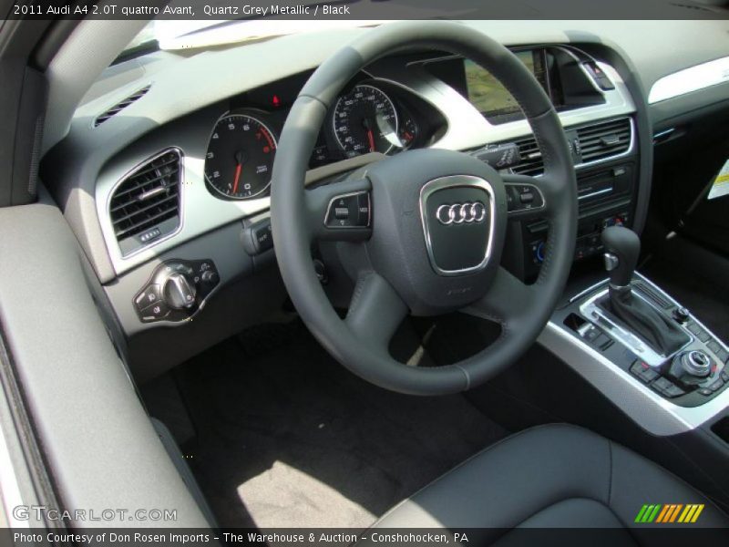 Quartz Grey Metallic / Black 2011 Audi A4 2.0T quattro Avant