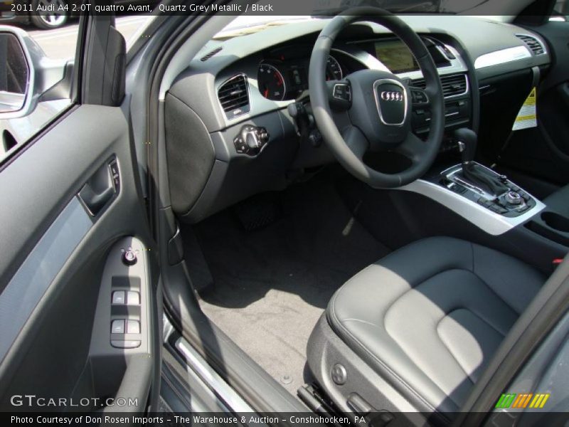 Quartz Grey Metallic / Black 2011 Audi A4 2.0T quattro Avant