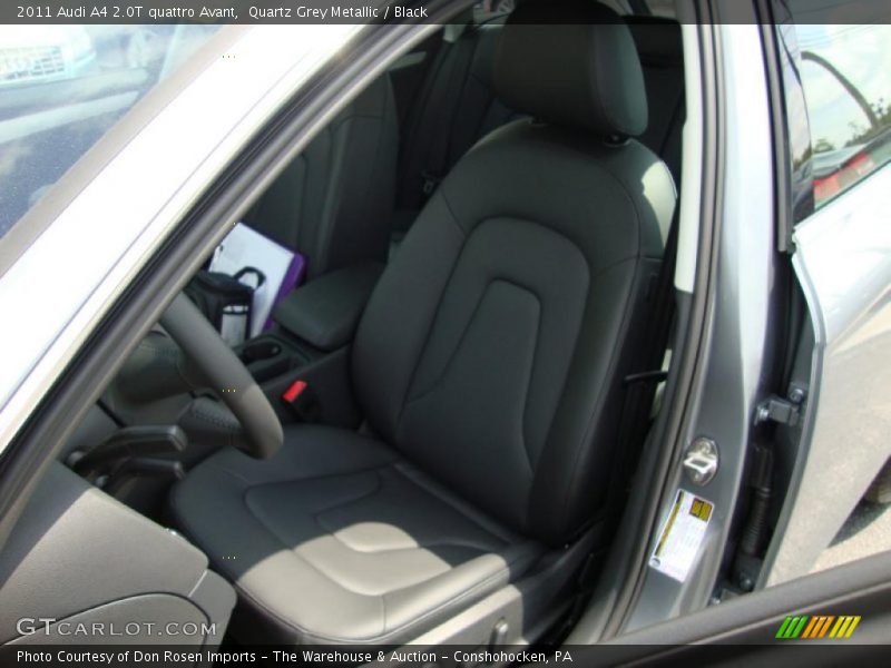 Quartz Grey Metallic / Black 2011 Audi A4 2.0T quattro Avant