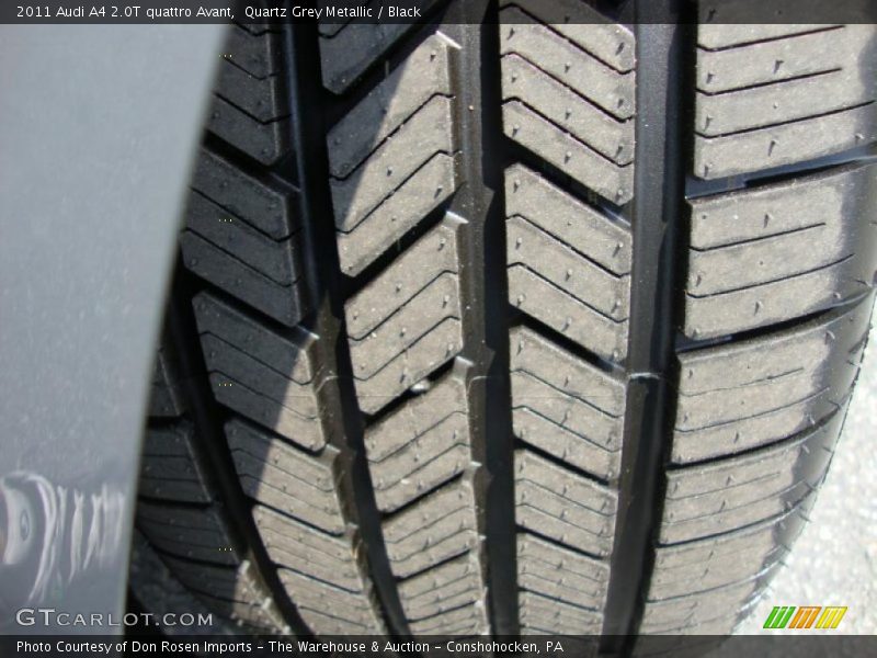 Quartz Grey Metallic / Black 2011 Audi A4 2.0T quattro Avant