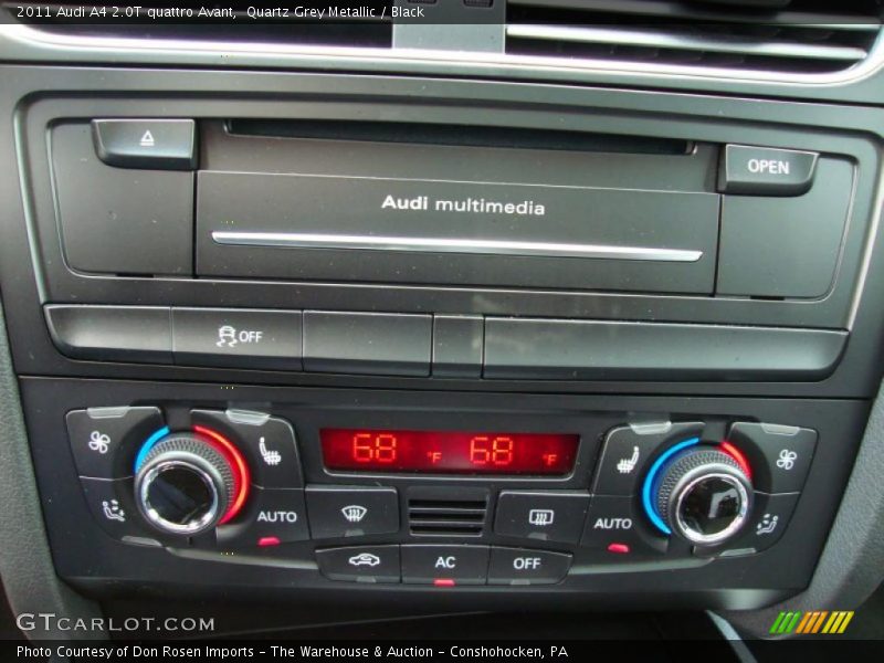 Quartz Grey Metallic / Black 2011 Audi A4 2.0T quattro Avant