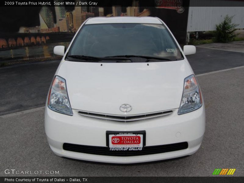 Super White / Dark Gray 2009 Toyota Prius Hybrid
