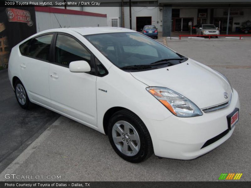 Super White / Dark Gray 2009 Toyota Prius Hybrid