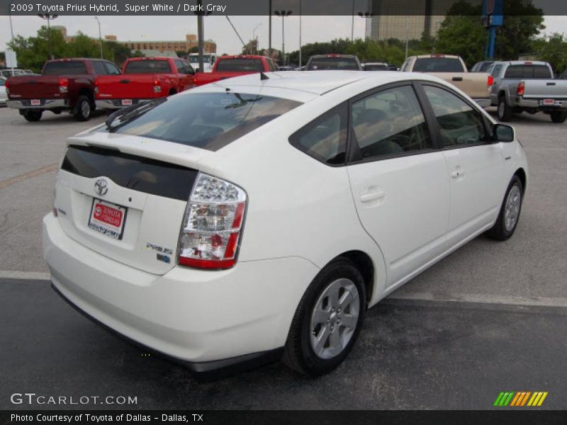 Super White / Dark Gray 2009 Toyota Prius Hybrid