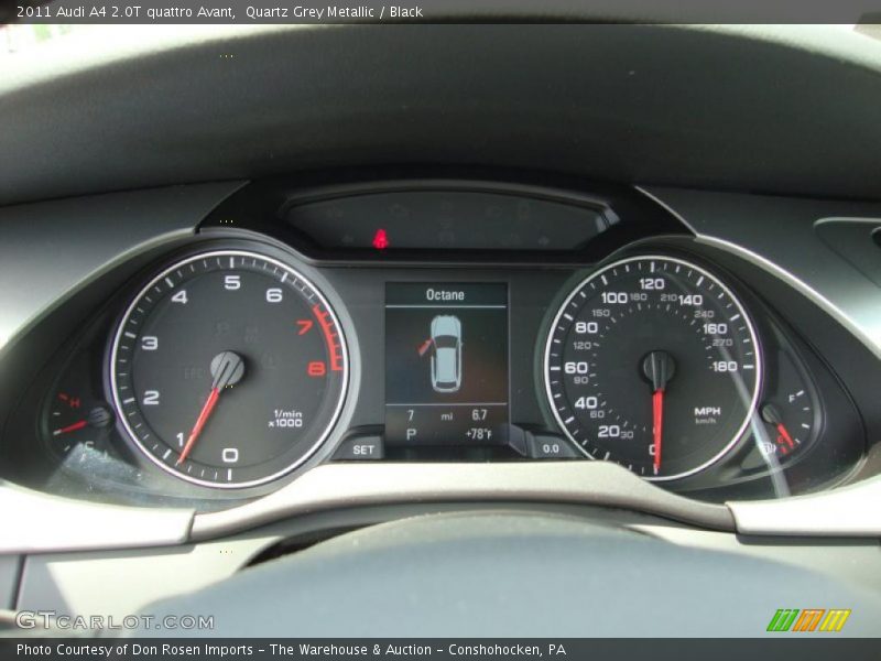 Quartz Grey Metallic / Black 2011 Audi A4 2.0T quattro Avant
