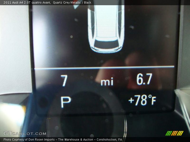 Quartz Grey Metallic / Black 2011 Audi A4 2.0T quattro Avant
