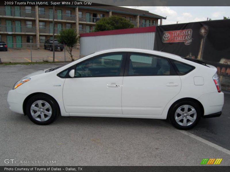 Super White / Dark Gray 2009 Toyota Prius Hybrid