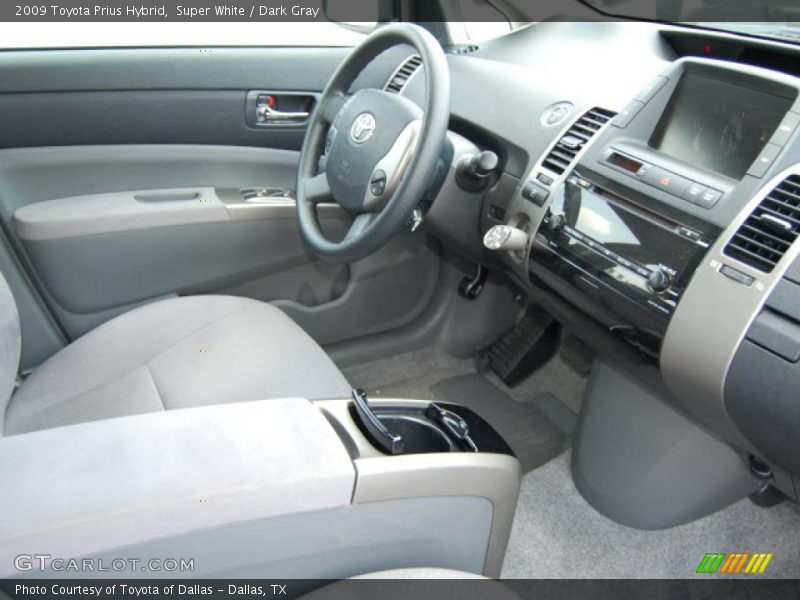 Super White / Dark Gray 2009 Toyota Prius Hybrid