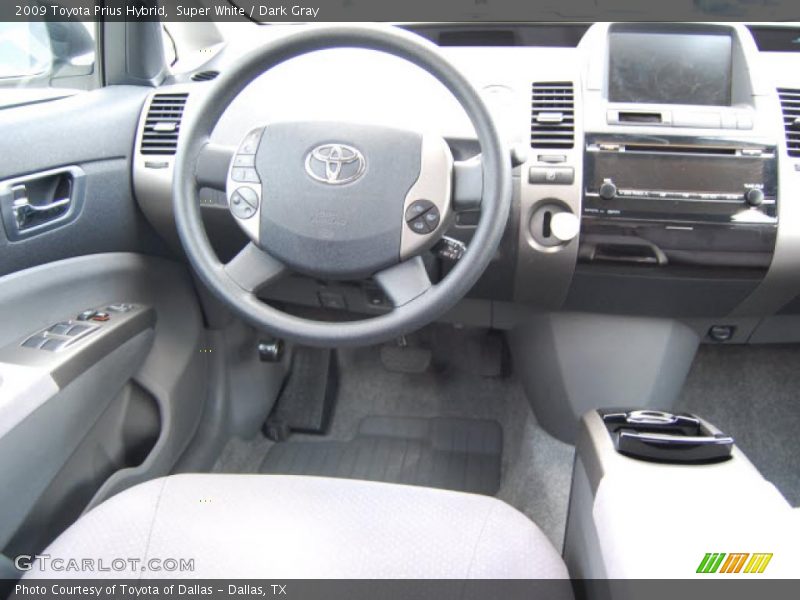 Super White / Dark Gray 2009 Toyota Prius Hybrid