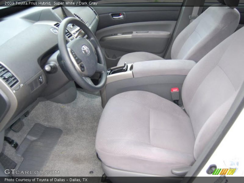 Super White / Dark Gray 2009 Toyota Prius Hybrid