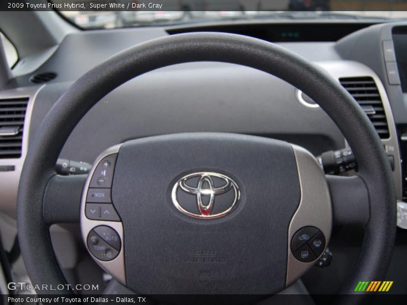 Super White / Dark Gray 2009 Toyota Prius Hybrid