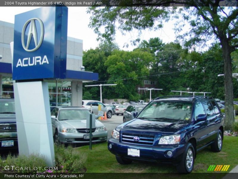 Indigo Ink Pearl / Ash 2004 Toyota Highlander V6 4WD