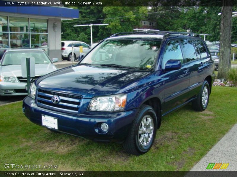 Indigo Ink Pearl / Ash 2004 Toyota Highlander V6 4WD