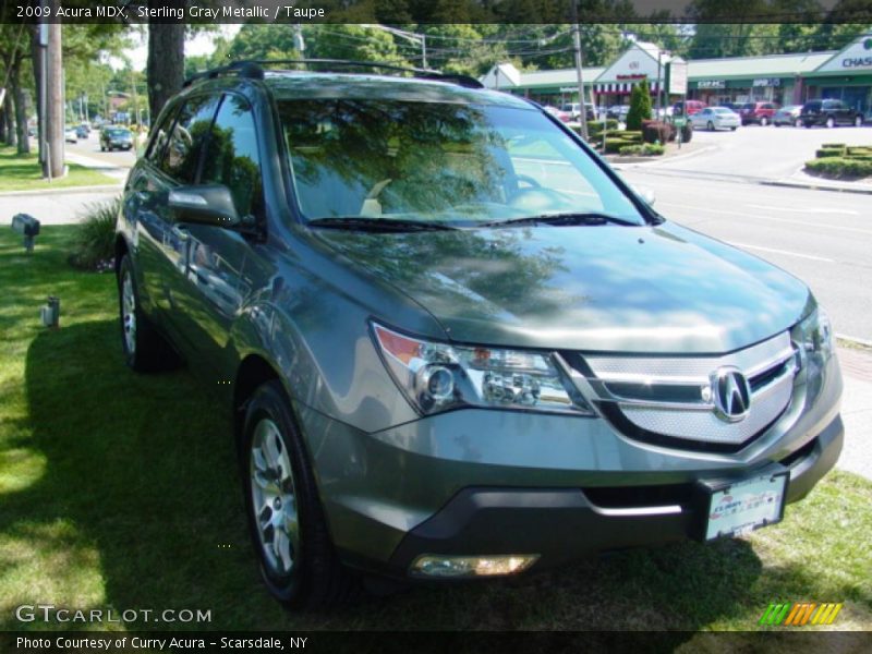 Sterling Gray Metallic / Taupe 2009 Acura MDX