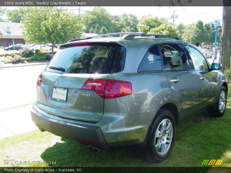 Sterling Gray Metallic / Taupe 2009 Acura MDX