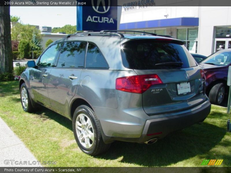 Sterling Gray Metallic / Taupe 2009 Acura MDX