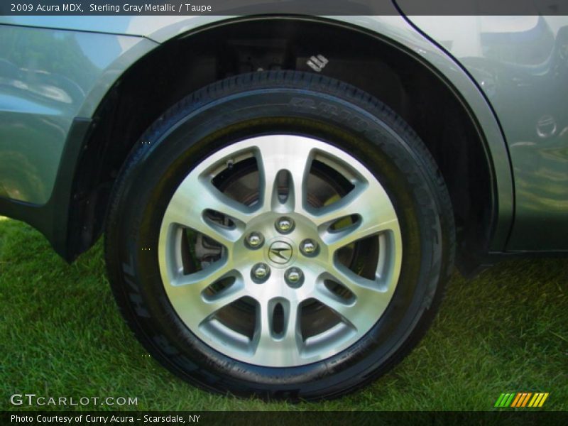 Sterling Gray Metallic / Taupe 2009 Acura MDX