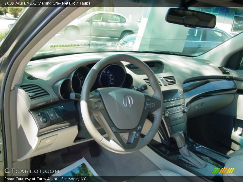 Sterling Gray Metallic / Taupe 2009 Acura MDX