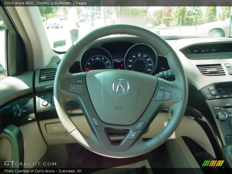 Sterling Gray Metallic / Taupe 2009 Acura MDX