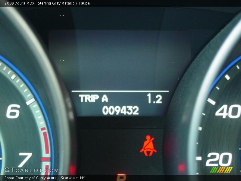 Sterling Gray Metallic / Taupe 2009 Acura MDX