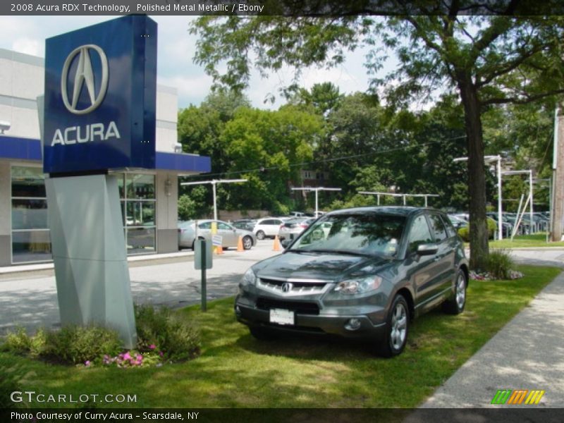 Polished Metal Metallic / Ebony 2008 Acura RDX Technology