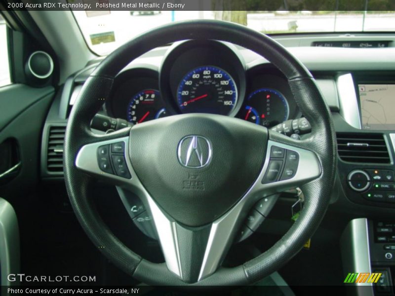 Polished Metal Metallic / Ebony 2008 Acura RDX Technology