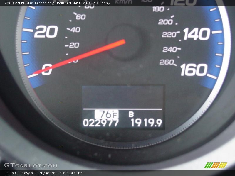 Polished Metal Metallic / Ebony 2008 Acura RDX Technology