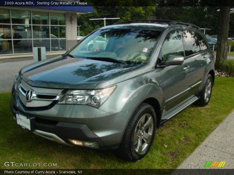 Sterling Gray Metallic / Taupe 2009 Acura MDX
