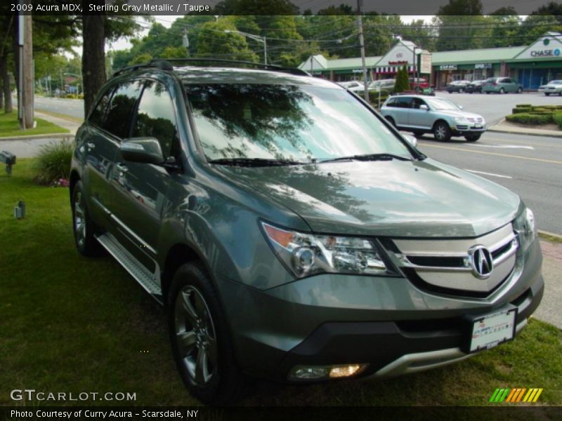 Sterling Gray Metallic / Taupe 2009 Acura MDX