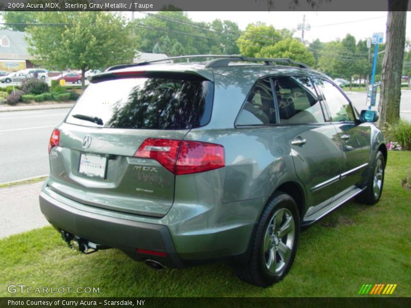 Sterling Gray Metallic / Taupe 2009 Acura MDX