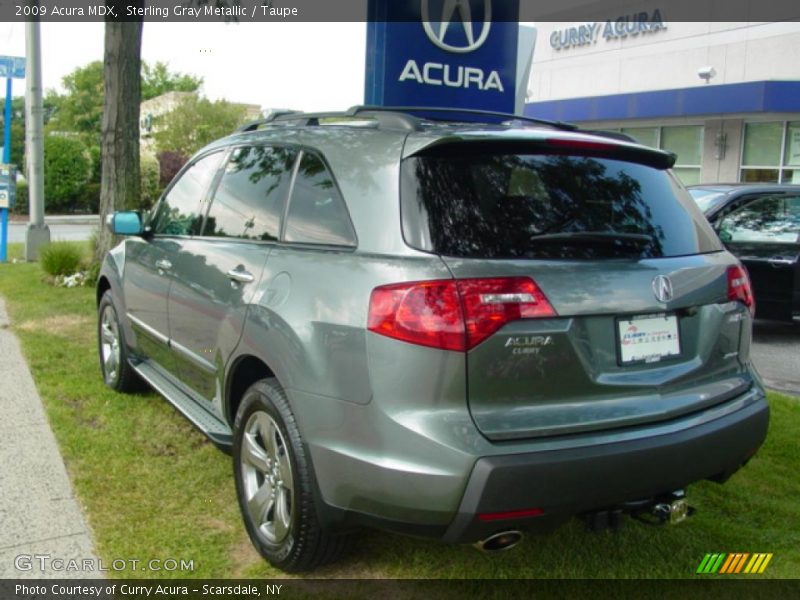 Sterling Gray Metallic / Taupe 2009 Acura MDX