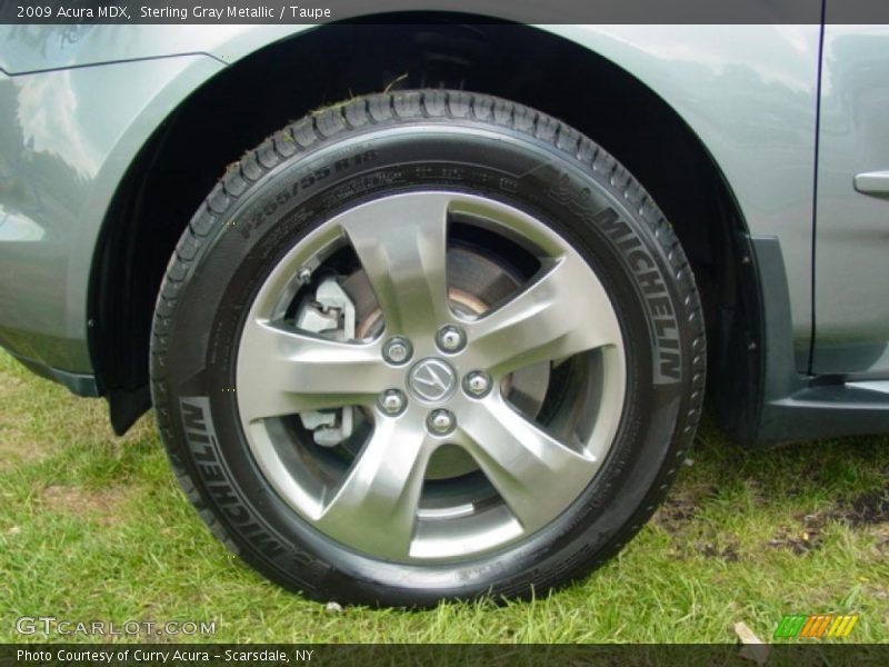 Sterling Gray Metallic / Taupe 2009 Acura MDX