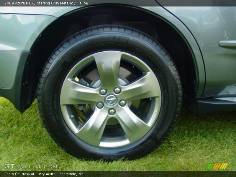 Sterling Gray Metallic / Taupe 2009 Acura MDX