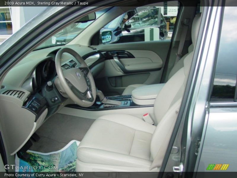 Sterling Gray Metallic / Taupe 2009 Acura MDX