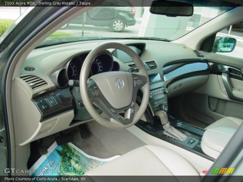 Sterling Gray Metallic / Taupe 2009 Acura MDX