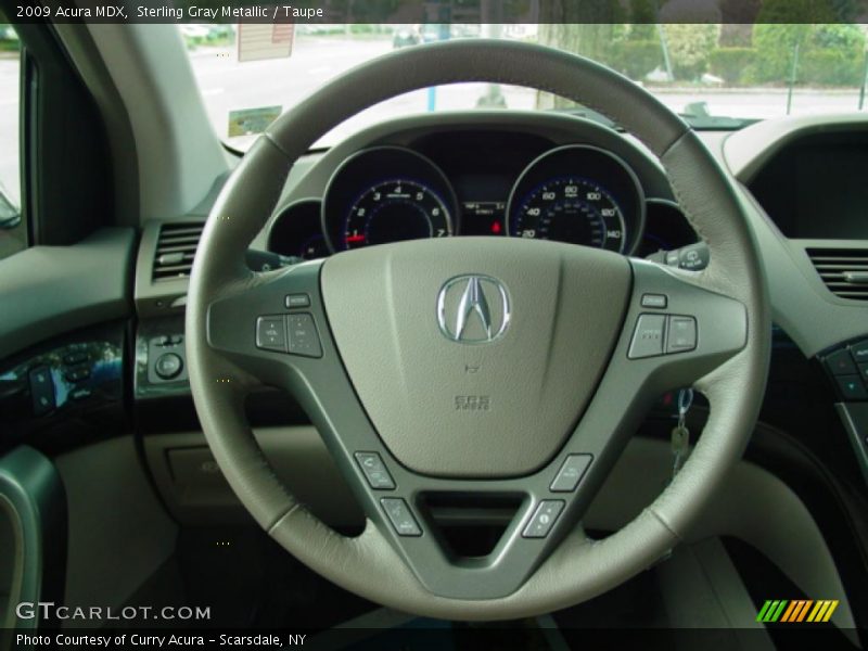 Sterling Gray Metallic / Taupe 2009 Acura MDX