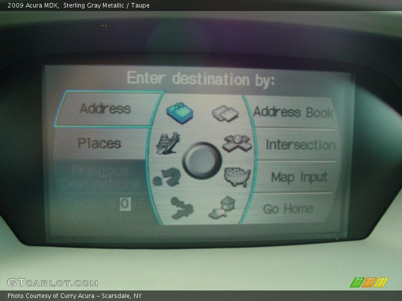 Sterling Gray Metallic / Taupe 2009 Acura MDX