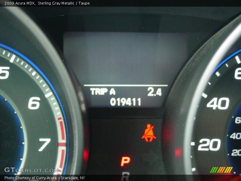 Sterling Gray Metallic / Taupe 2009 Acura MDX