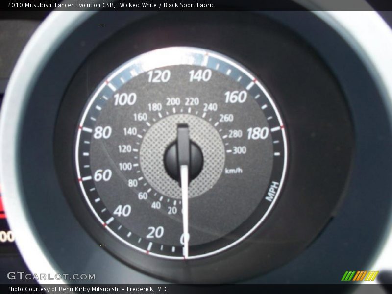 Wicked White / Black Sport Fabric 2010 Mitsubishi Lancer Evolution GSR